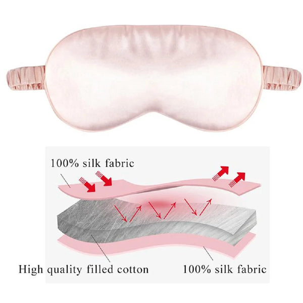 Imitation Silk Sleep Eye Mask - Soft Shading Travel Eyepatch for Rest & Relaxation