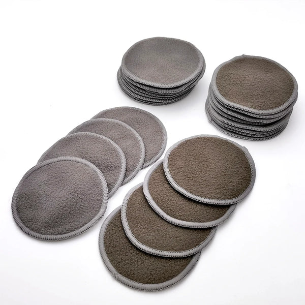 Sywinas Reusable Bamboo Makeup Remover Pads 12pcs - Washable Facial Cleansing Rounds