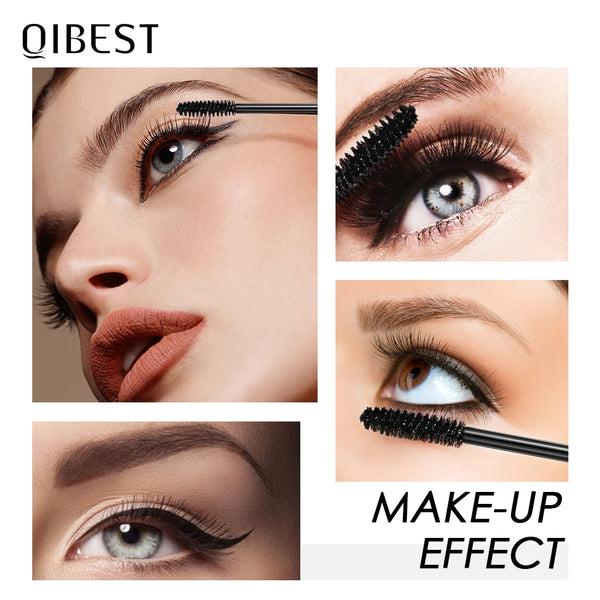 QIBEST 4D Silk Fiber Volume Mascara - Waterproof Curling & Thickening