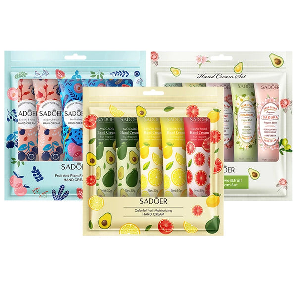 Images 15-Piece Avocado & Sakura Hand Cream Set - Moisturizing Repair Anti-Dry Nourishing