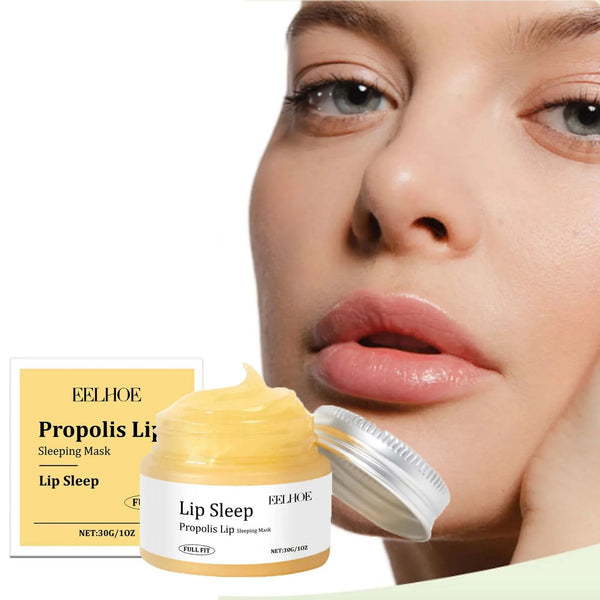 Hoygi Propolis Lip Sleeping Mask - Exfoliating, Moisturizing & Overnight Line Repair