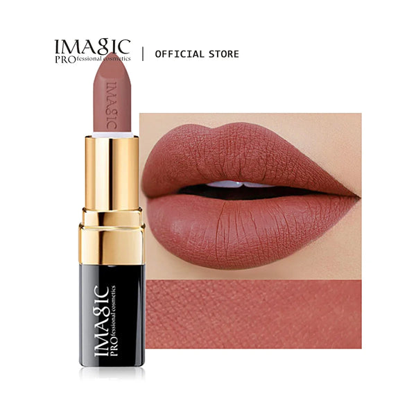 IMAGIC 12-Color Matte Velvet Lipstick Set - Waterproof Nude & Bold Shades