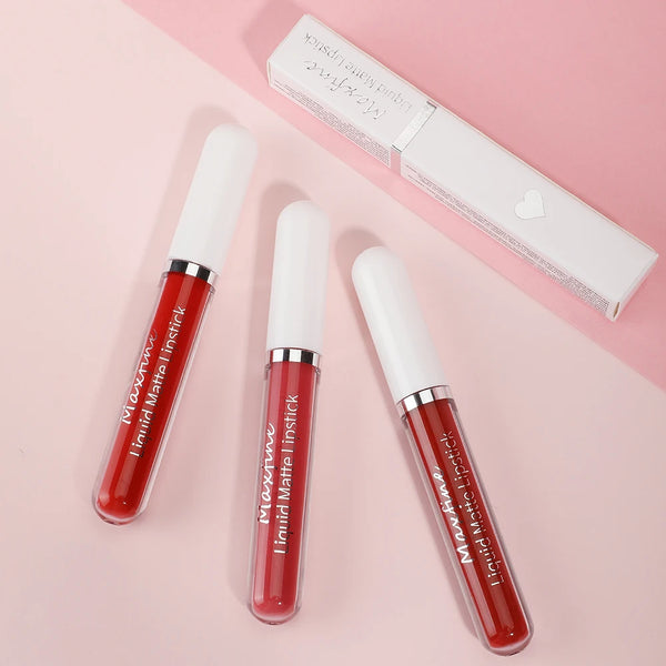 Matte Liquid Velvet Lip Glaze - Waterproof Sexy Long-Lasting Moisturizing Lipstick