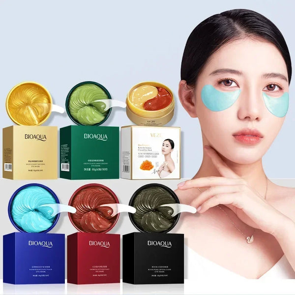 Collagen Eye Mask Patches 60pcs - Moisturizing, Firming & Anti Dark Circles Gel