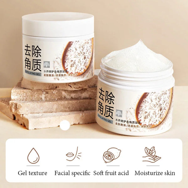 BIOAQUA White Rice Exfoliating Face Gel - Moisturizing Nourishing Facial Scrub