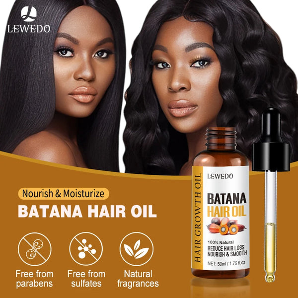 LEWEDO Naturals Pure Batana Oil - Fast Hair Growth, Anti-Hair Loss & Nourishing