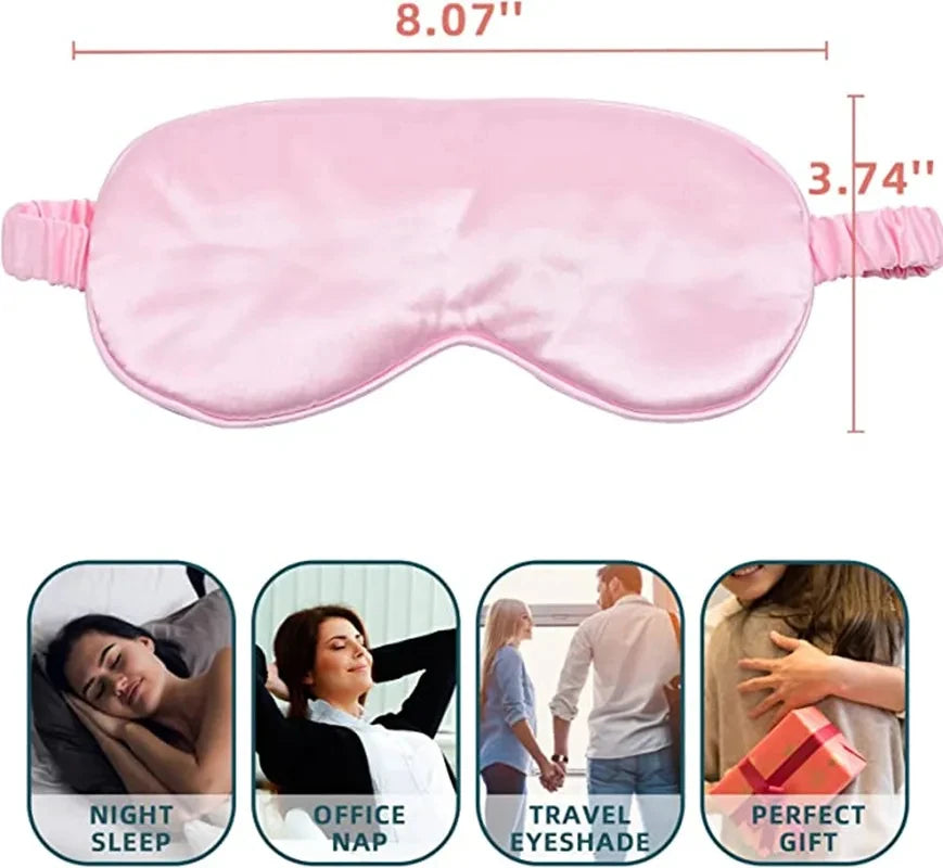 Imitation Silk Sleep Eye Mask - Soft Shading Travel Eyepatch for Rest & Relaxation