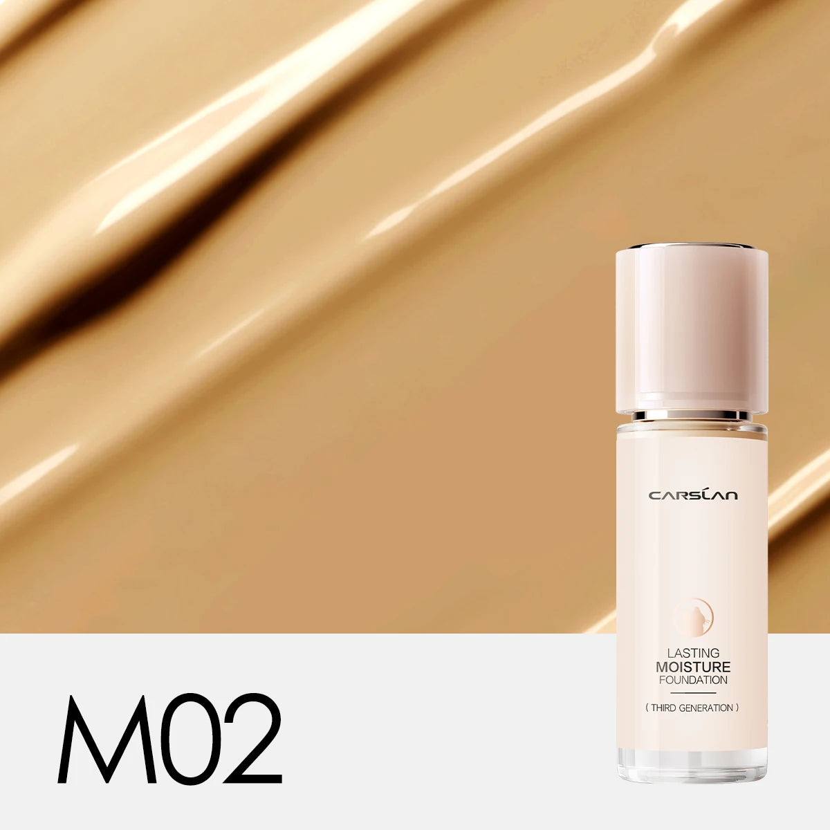 CARSLAN Moisture Matte Liquid Foundation - Full Coverage, Whitening & Oil Control