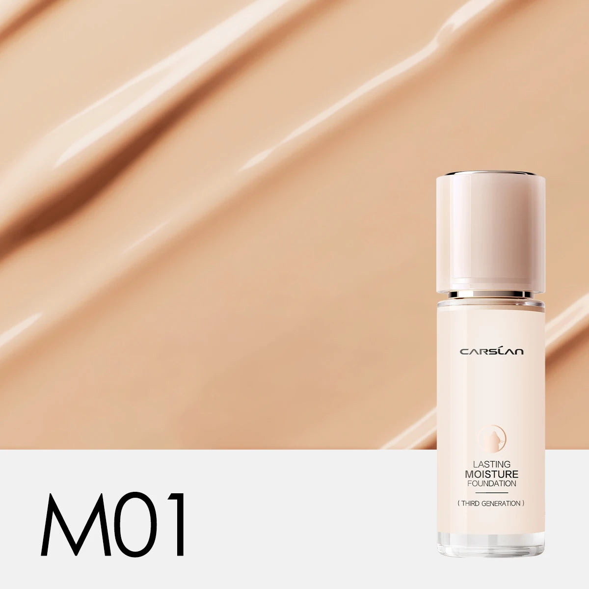 CARSLAN Moisture Matte Liquid Foundation - Full Coverage, Whitening & Oil Control