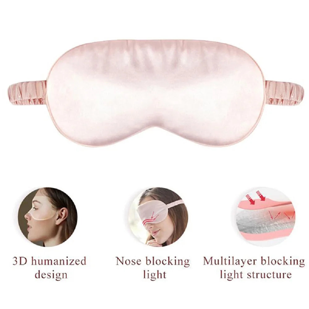 Imitation Silk Sleep Eye Mask - Soft Shading Travel Eyepatch for Rest & Relaxation
