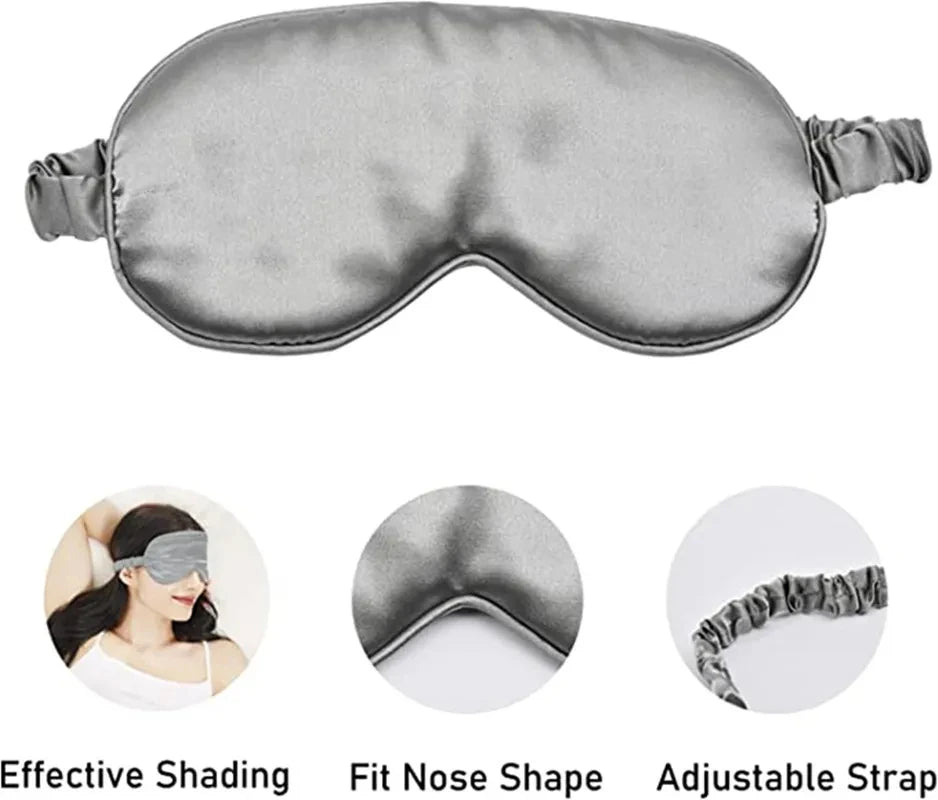 Imitation Silk Sleep Eye Mask - Soft Shading Travel Eyepatch for Rest & Relaxation