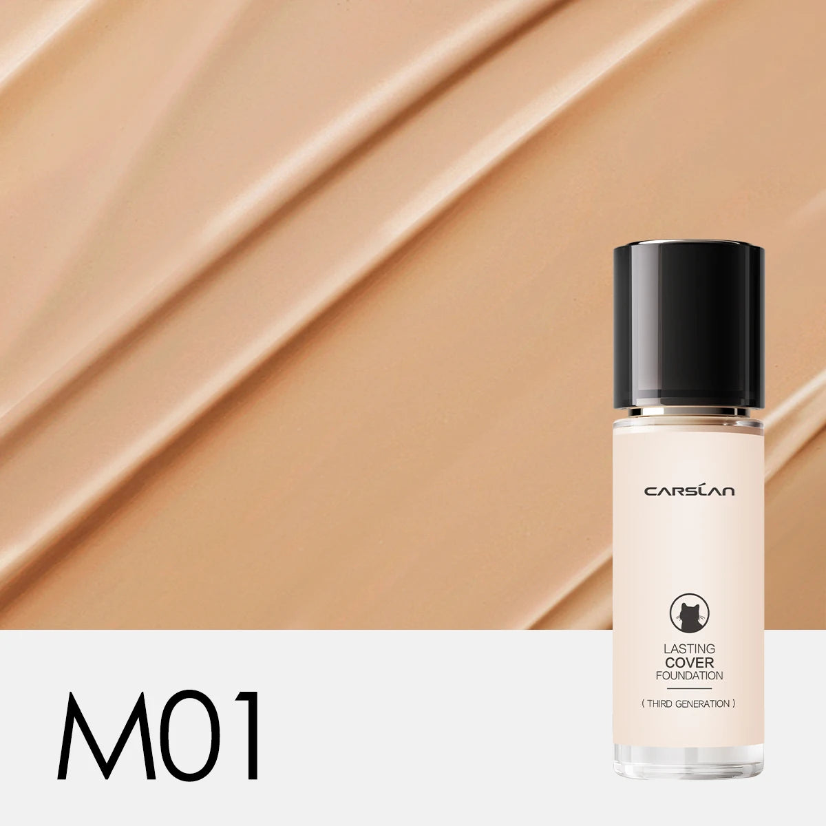 CARSLAN Moisture Matte Liquid Foundation - Full Coverage, Whitening & Oil Control