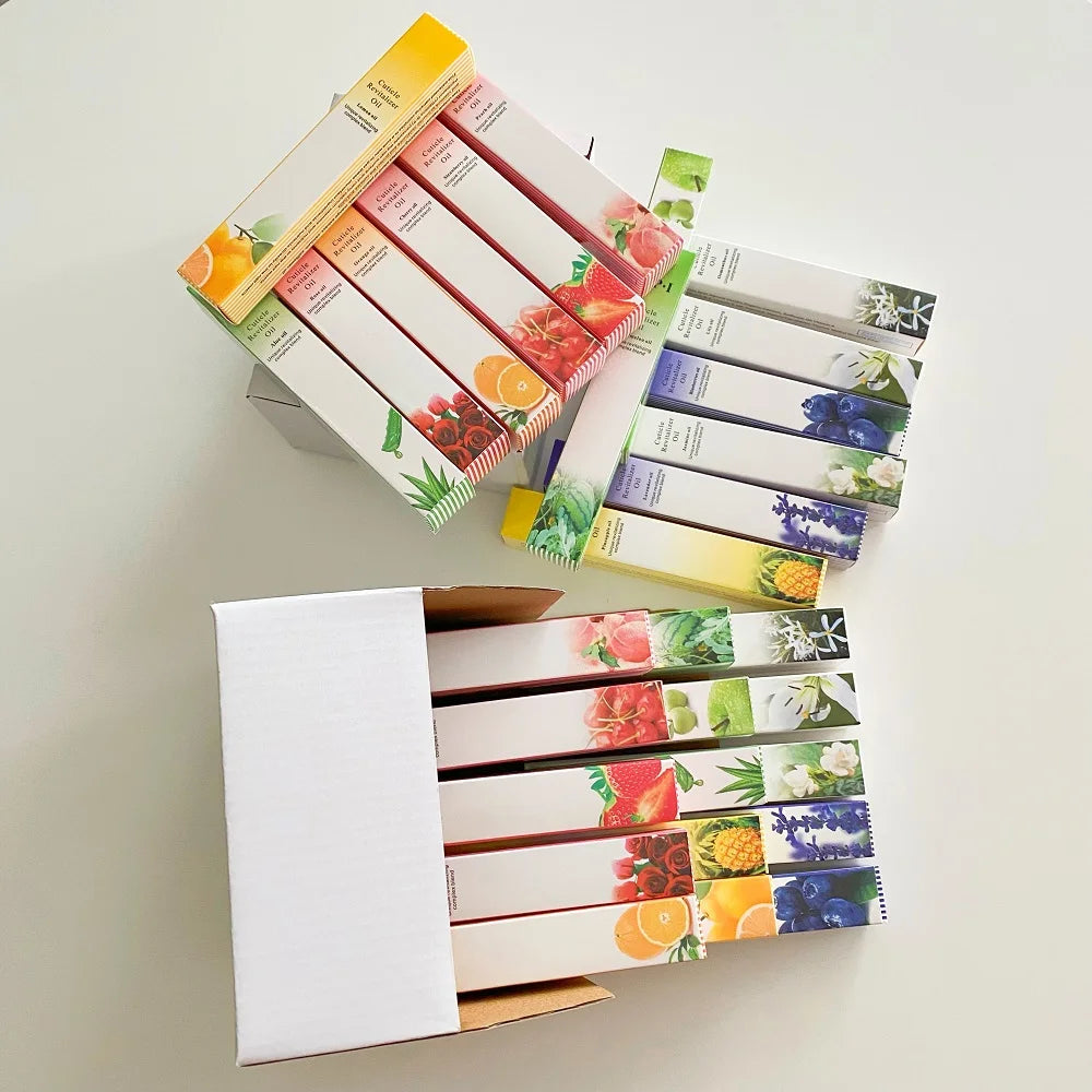 30-Piece Cuticle Oil Pen Set - 15 Fragrances Nail Treatment & Revitalizer