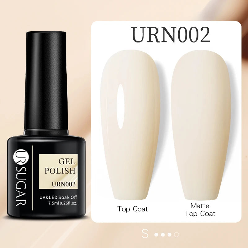 UR SUGAR 7.5ml Reflective Glitter Gel Polish - Pink Sequins UV Soak-Off Semi-Permanent