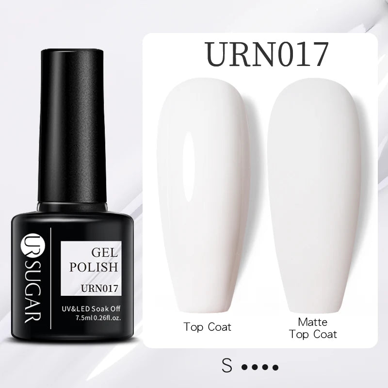 UR SUGAR 7.5ml Reflective Glitter Gel Polish - Pink Sequins UV Soak-Off Semi-Permanent