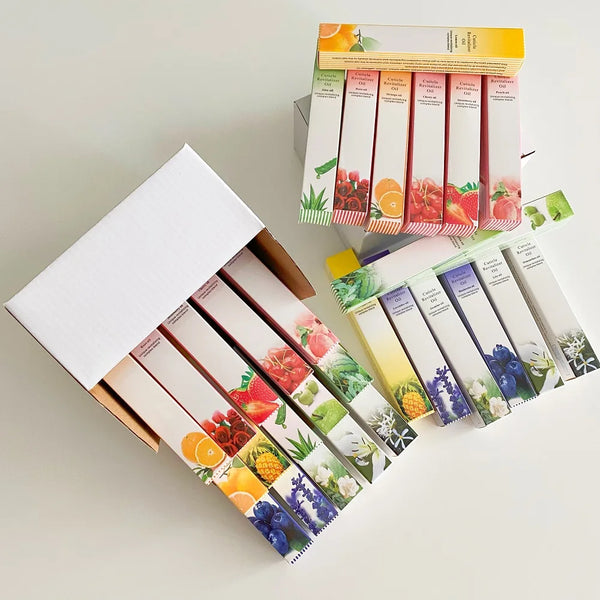 30-Piece Cuticle Oil Pen Set - 15 Fragrances Nail Treatment & Revitalizer