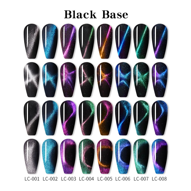 LILYCUTE 9D Cat Eye Magnetic Gel Polish 7ml - Iridescent UV/LED Soak-Off Nail Art