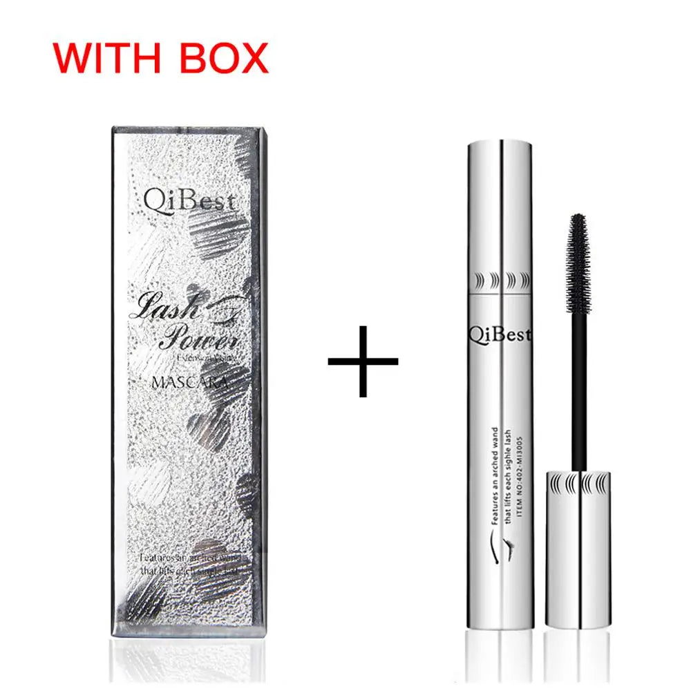 QIBEST 4D Silk Fiber Volume Mascara - Waterproof Curling & Thickening
