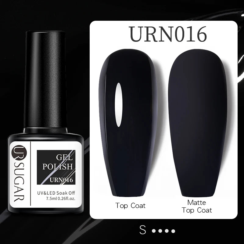 UR SUGAR 7.5ml Reflective Glitter Gel Polish - Pink Sequins UV Soak-Off Semi-Permanent