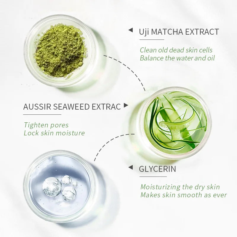 LAIKOU Matcha Exfoliating Peeling Gel Facial Scrub - Moisturizing Nourishing Repair