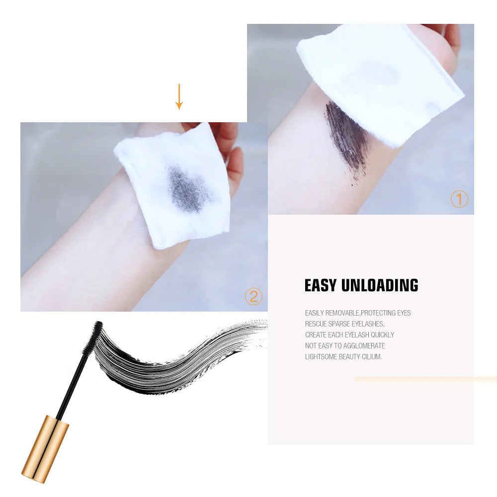 O.TWO.O 3D Lengthening Mascara Gold Tube - Curling Extension Effect, Long-Wearing