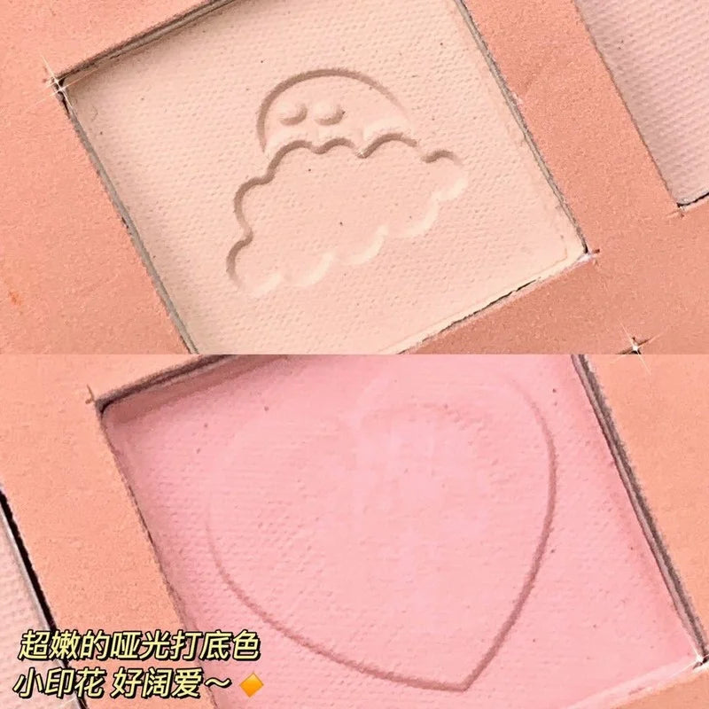 24-Color Strawberry Girl Eyeshadow Palette - Glitter Pearlescent Waterproof Cute Makeup