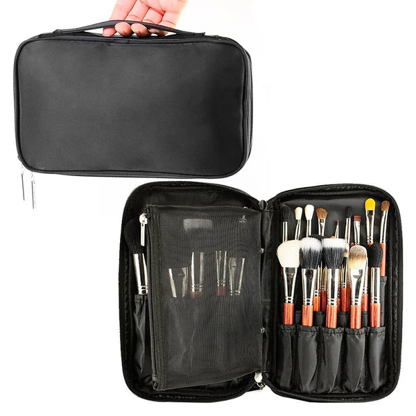Klsyanyo Professional Multi-Function Cosmetic Bag - Beauty Case & Brush Organizer for Travel