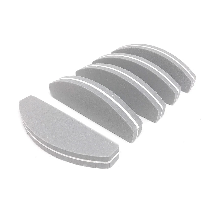 10-Piece Washable Double-Sided Nail Buffering File Block Set - Salon Sponge Manicure
