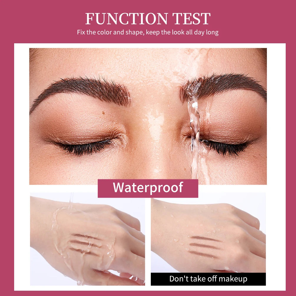 QIBEST Transparent Eyebrow Gel Wax - 3D Brush Brow Styling Soap, Long-Lasting