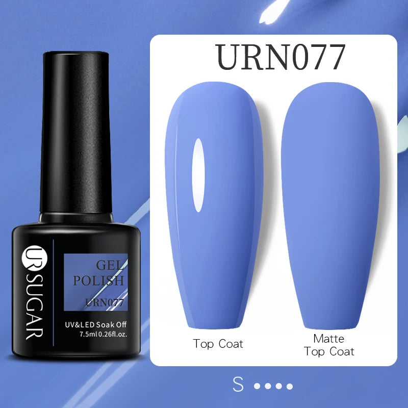 UR SUGAR 7.5ml Reflective Glitter Gel Polish - Pink Sequins UV Soak-Off Semi-Permanent