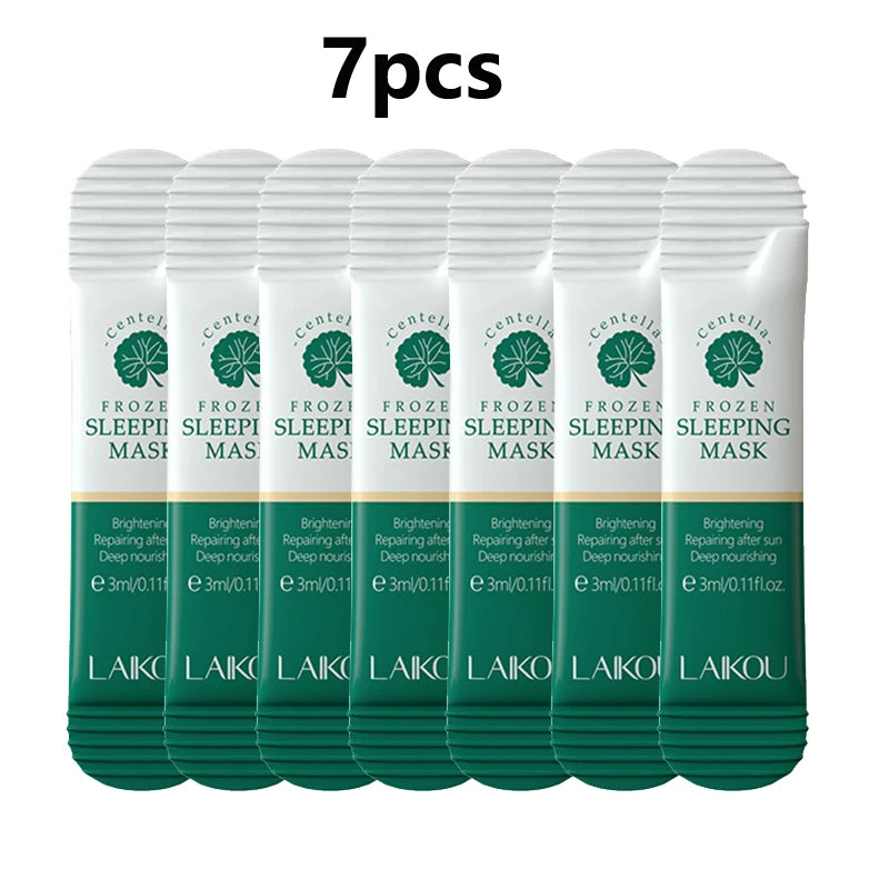 LAIKOU 7-Piece Moisturizing Sleeping Face Sheet Mask Set - Hydrating & Nourishing Night Masks