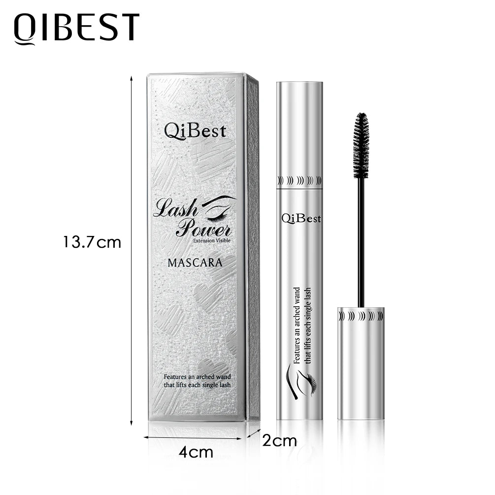 QIBEST 4D Silk Fiber Volume Mascara - Waterproof Curling & Thickening