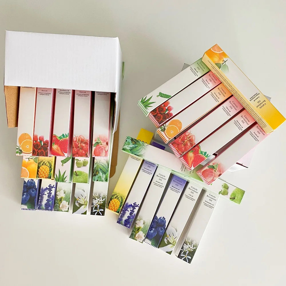 30-Piece Cuticle Oil Pen Set - 15 Fragrances Nail Treatment & Revitalizer