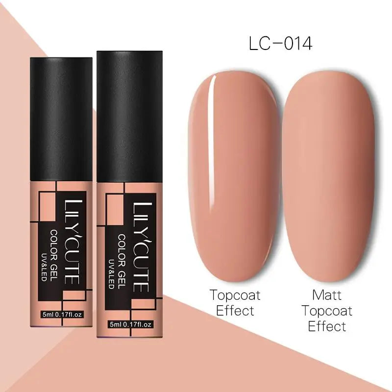 LILYCUTE 5ml Metallic Gold & Silver Mirror Liner Gel - Super Bright French Nail Art
