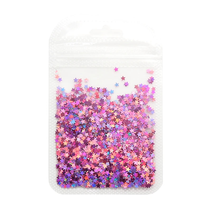 2g Holographic Nail Art Glitter Sequins - Laser Star Butterfly AB Paillette DIY Decorations