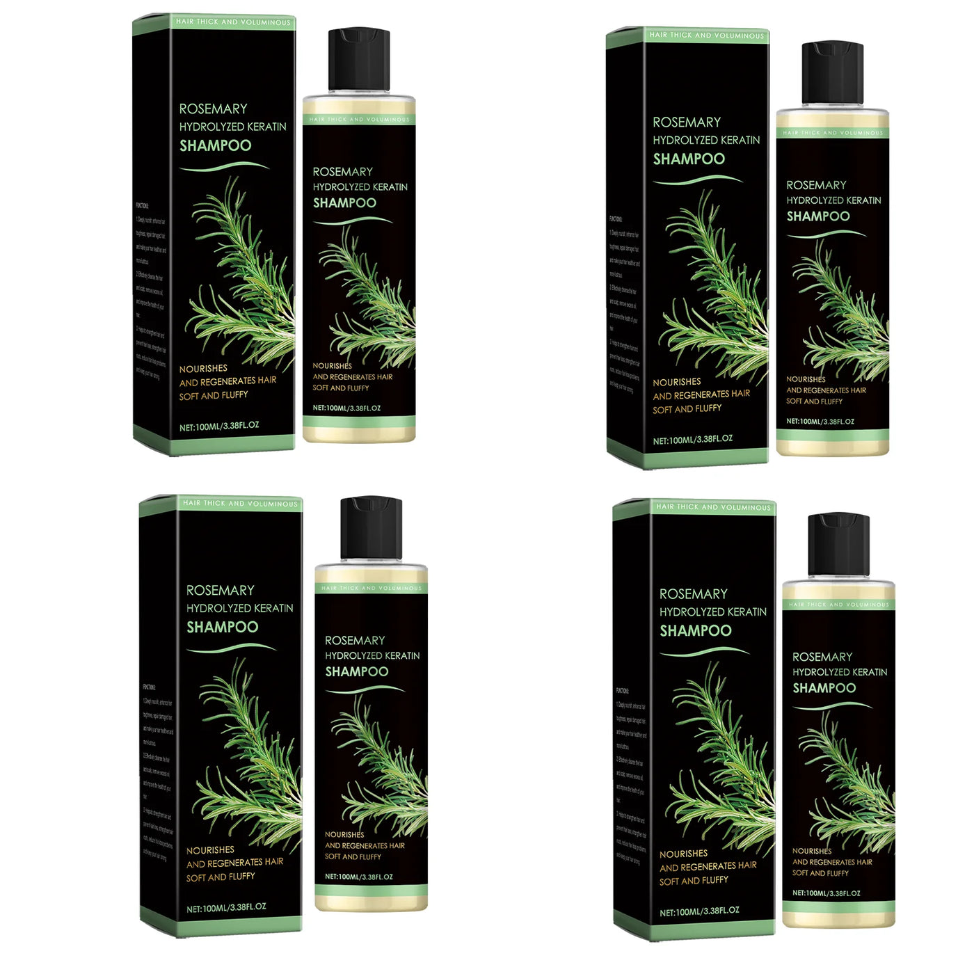 HOEGOA Rosemary Natural Shampoo - Hair Thickening, Anti-Loss & Deep Scalp Nourishment