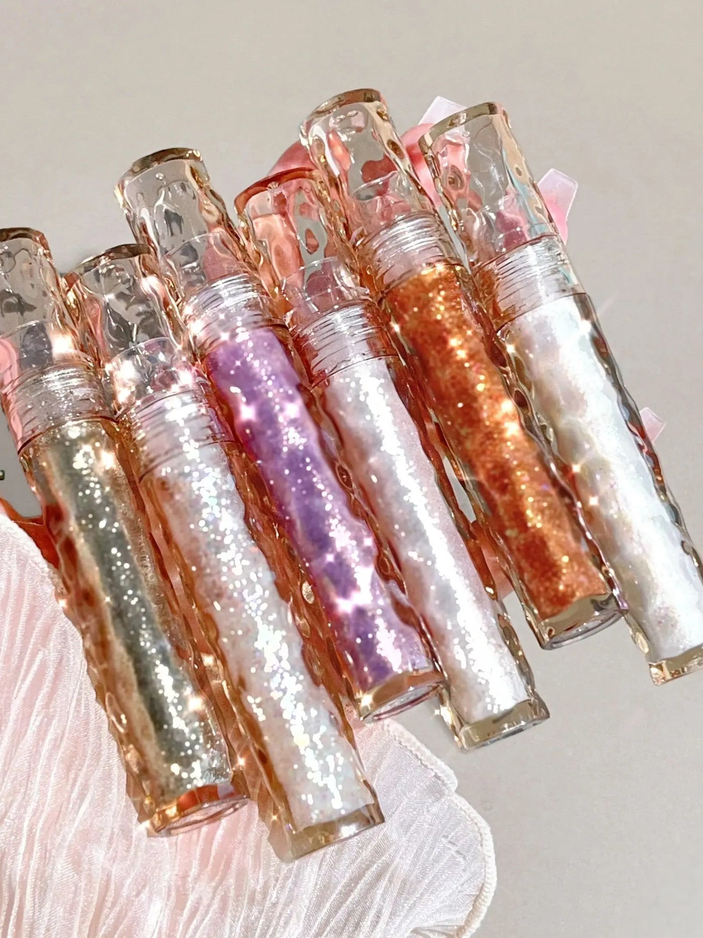 Sparkling Liquid Eye Shadow - Pearlescent Diamond Highlight & Silkworm Shimmer