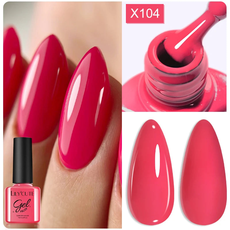 LILYCUTE 7ml Thermal Temperature-Changing Gel Nail Polish - Semi-Permanent UV Gel Art