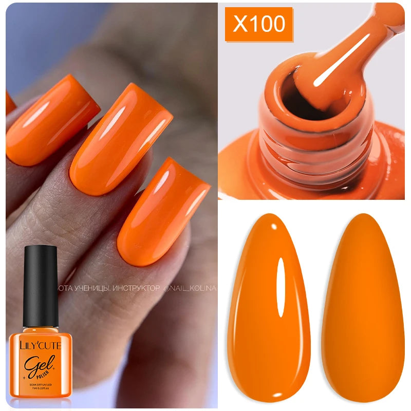 LILYCUTE 7ml Thermal Temperature-Changing Gel Nail Polish - Semi-Permanent UV Gel Art