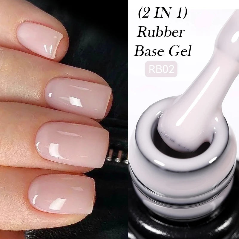 LILYCUTE 7ml No-Wipe Top Coat & UV Base Gel - Semi-Permanent Soak-Off Nail Manicure