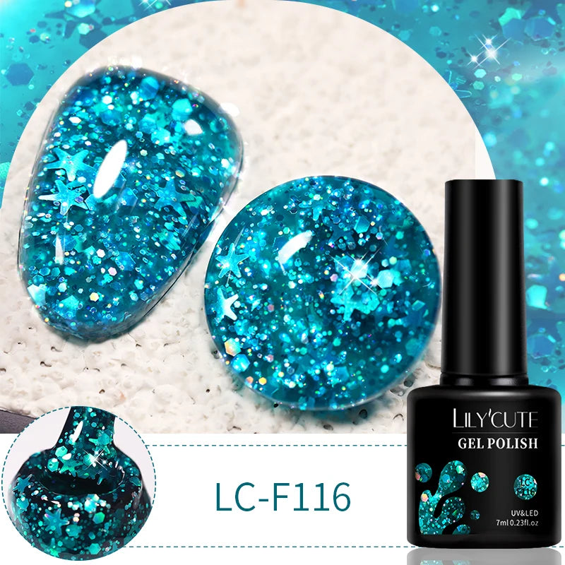 LILYCUTE 9D Cat Eye Magnetic Gel Polish 7ml - Iridescent UV/LED Soak-Off Nail Art