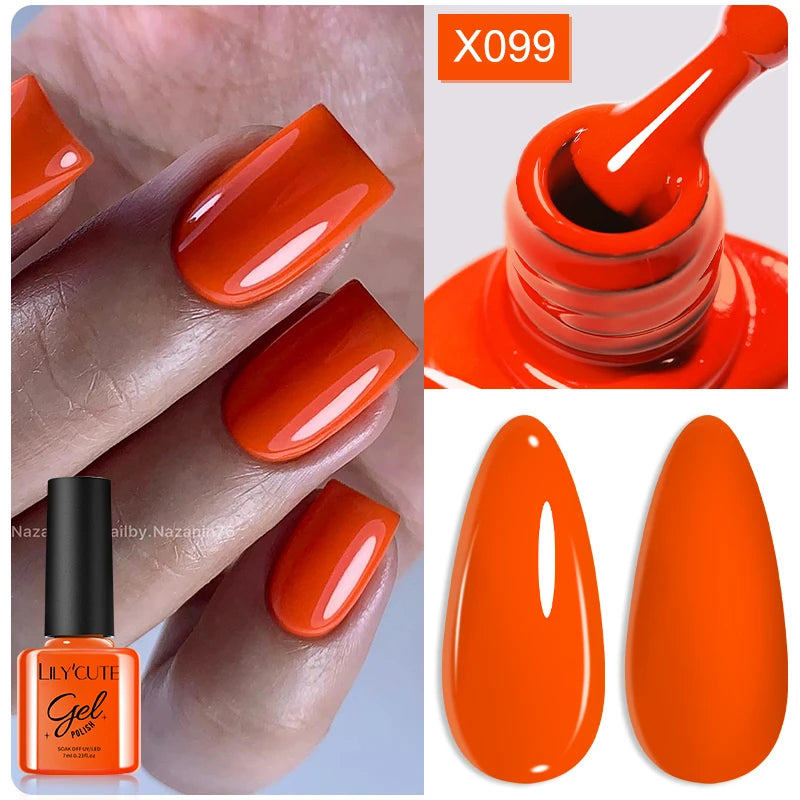 LILYCUTE 7ml Thermal Temperature-Changing Gel Nail Polish - Semi-Permanent UV Gel Art