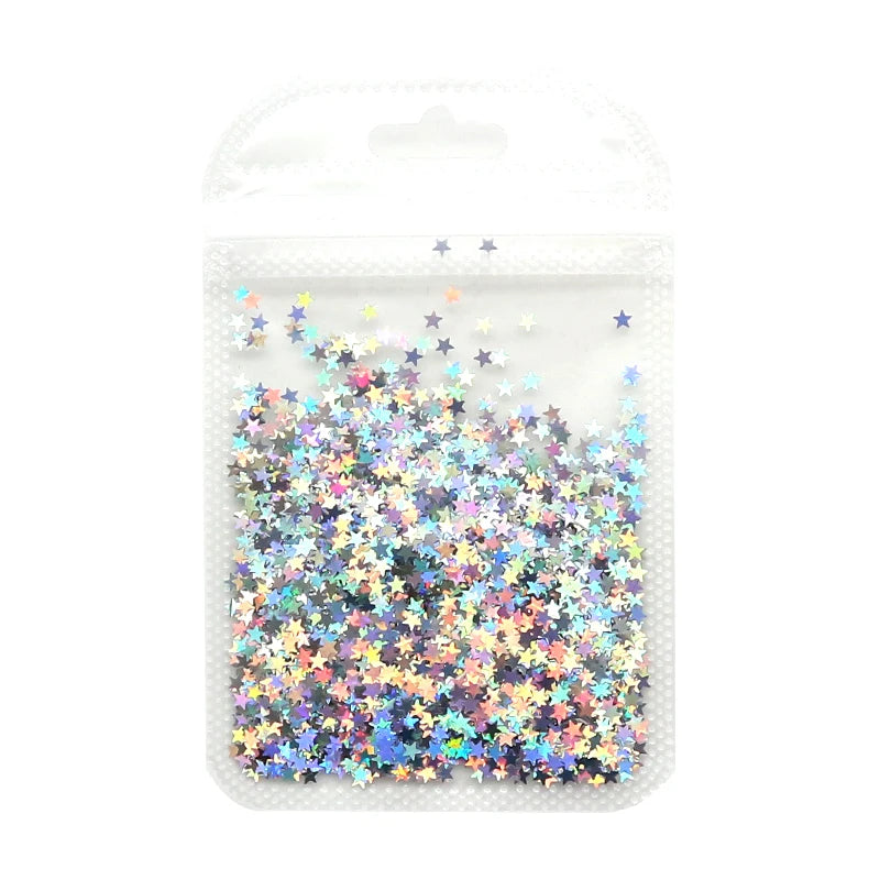 2g Holographic Nail Art Glitter Sequins - Laser Star Butterfly AB Paillette DIY Decorations