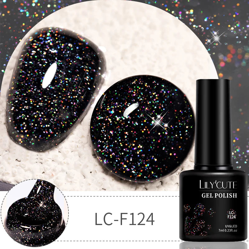 LILYCUTE 9D Cat Eye Magnetic Gel Polish 7ml - Iridescent UV/LED Soak-Off Nail Art