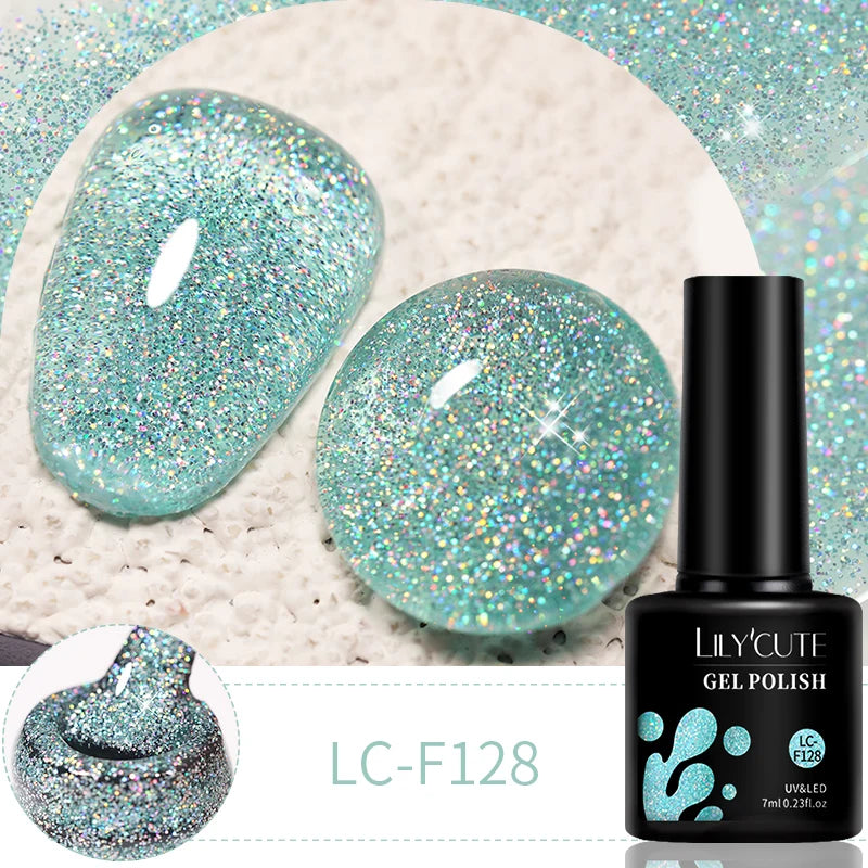 LILYCUTE 9D Cat Eye Magnetic Gel Polish 7ml - Iridescent UV/LED Soak-Off Nail Art