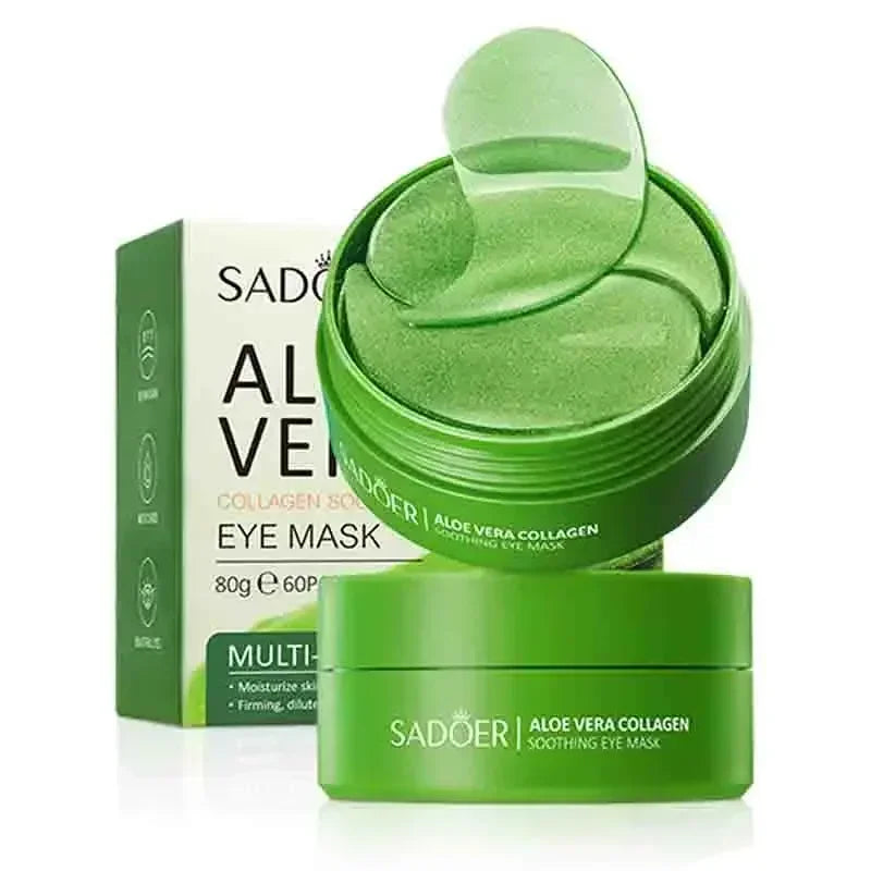 Eelhoe Aloe Vera Collagen Eye Mask 60pcs - Anti Dark Circles, Firming & Moisturizing