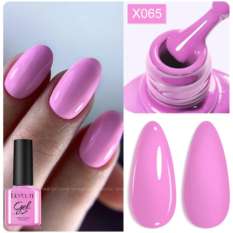 LILYCUTE 7ml Thermal Temperature-Changing Gel Nail Polish - Semi-Permanent UV Gel Art