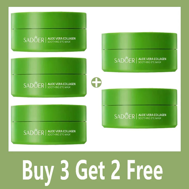 Eelhoe Aloe Vera Collagen Eye Mask 60pcs - Anti Dark Circles, Firming & Moisturizing