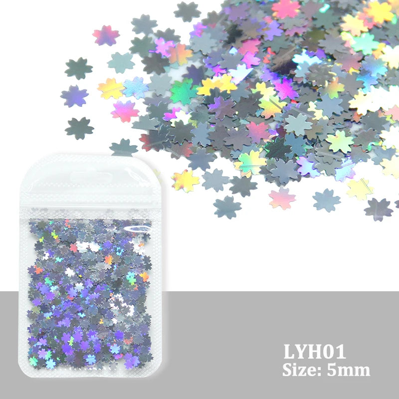 2g Holographic Nail Art Glitter Sequins - Laser Star Butterfly AB Paillette DIY Decorations