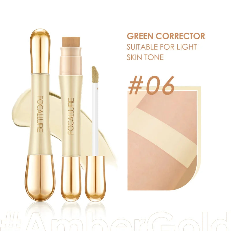 FOCALLURE 7-Color Matte Concealer Foundation - Flawless Liquid Contour Coverage